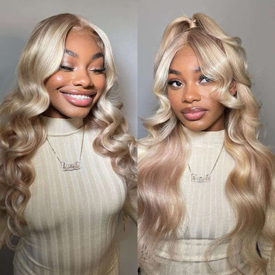 Ash Blonde 13x4 HD Lace Frontal Human Hair Wigs - KissLove Hair