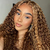 BOGO KissLove Ombre Highlight T Part 6x6x1.5 Lace Front Wig Body Wave Jerry Curl Hair
