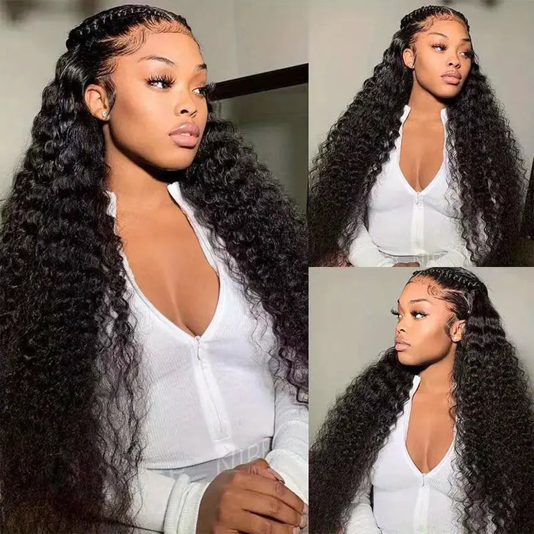 [Wear &amp; Go] Air Wig Jerry Curly 13x4 Lace Wigs 14A Cheveux Vierges