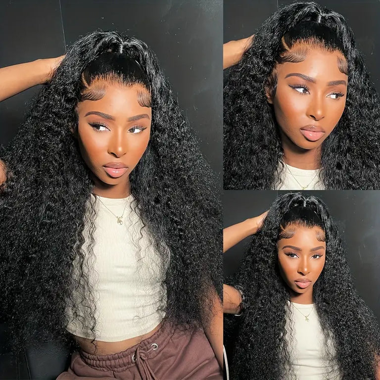 [Wear &amp; Go] Air Wig Jerry Curly 13x4 Lace Wigs 14A Cheveux Vierges