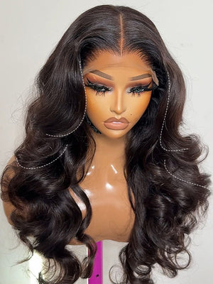 Kisslove Hair Layered Loose Body Wave Wig With Invisi Drawstring 7x5 Glueless Lace Wig - Kisslove Hair