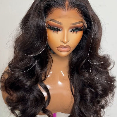 Kisslove Hair Layered Loose Body Wave Wig With Invisi Drawstring 7x5 Glueless Lace Wig - Kisslove Hair
