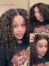 Kisslove Hair Honey Blonde Highlights On Black Hair 7x5 Glueless Kinky Curly Lace Frontal Wig