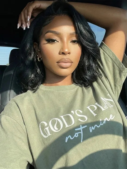 Pre Styled Side Part Body Wave Bob Wig Glueless Ready to Go Short Bob Wigs - KissLove Hair