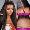 [Wear & Go] Bleached Knots Glueless Lace Wig Light Yaki Straight 6x6 Lace Front Wigs