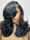 Pre Styled Efortless Chic Layer 13X6 Full Lace Frontal Wig High Density Peacock Curls Glueless Ready to Wear Wig