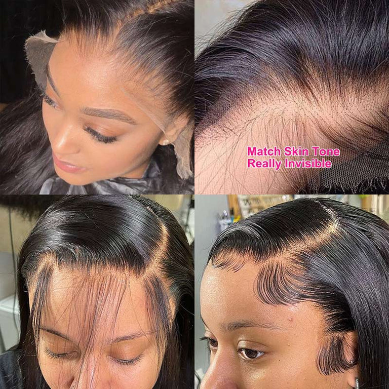 13x4 HD Lace Frontal Wig Silky Straight Virgin Human Hair Wigs - KissLove Hair