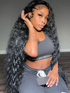 38 40 Inches Long Wig Pre Plucked 13x4 Transparent Lace Frontal Wig Glueless Wigs - KissLove Hair