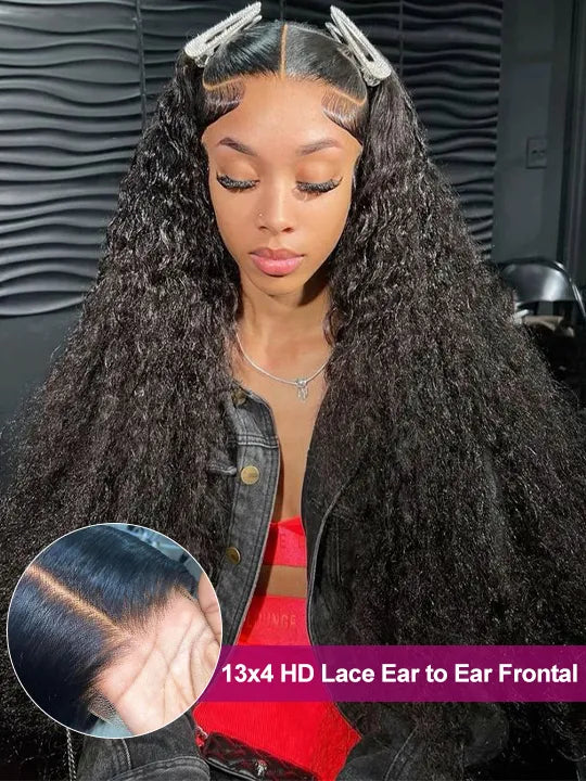 38 40 Inches Long Wig Pre Plucked 13x4 Transparent Lace Frontal Wig Glueless Wigs - KissLove Hair