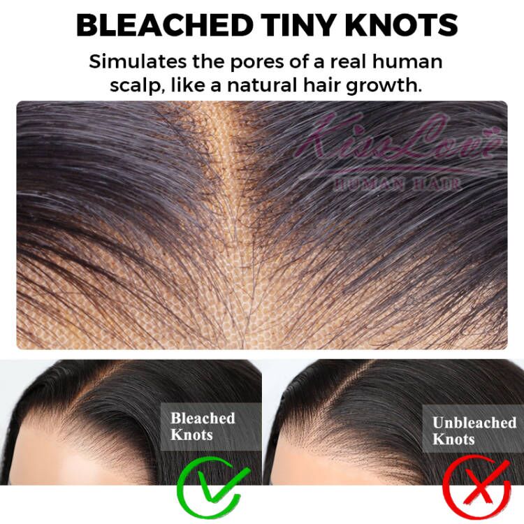 [Wear & Go] Bob Wig Pre-Cut Lace Wigs Bleached Knots With Elastic Band