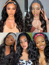 Headband Wig Body Wave Gluless 10A Virgin Humam Hair Wigs - KissLove Hair