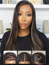 1B/30 Highlight Wig Brazilian Straight Hair Ombre 4x4/13x4/13x6 Transparent Lace Wigs - KissLove Hair