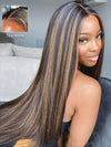 1B/30 Highlight Wig Brazilian Straight Hair Ombre 4x4/13x4/13x6 Transparent Lace Wigs - KissLove Hair