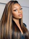 1B/30 Highlight Wig Brazilian Straight Hair Ombre 4x4/13x4/13x6 Transparent Lace Wigs - KissLove Hair
