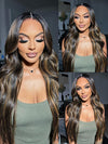 [Flash Sale] Pre Bleached Bye Bye Knots Brown Balayage Highlight Wig Body Wave Lace Frontal Wigs