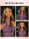 [Flash Sale] Pre Bleached Bye Bye Knots Brown Balayage Highlight Wig Body Wave Lace Frontal Wigs