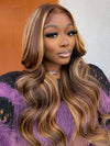 Highlights Pre Plucked & Bleached Knots 360 Lace Wig 3D Body Wave Human Hair Wigs - Kisslove Hair