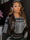 [Flash Sale] Pre Bleached Bye Bye Knots Brown Balayage Highlight Wig Body Wave Lace Frontal Wigs