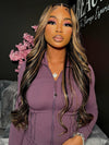 [Flash Sale] Pre Bleached Bye Bye Knots Brown Balayage Highlight Wig Body Wave Lace Frontal Wigs