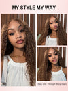 Bleached Knots Highlight Wig Deep Wave 13x4 HD Lace Frontal Virgin Human Hair Wigs - KissLove Hair