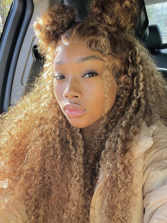 Bleached Knots Highlight Wig Deep Wave 13x4 HD Lace Frontal Virgin Human Hair Wigs - KissLove Hair