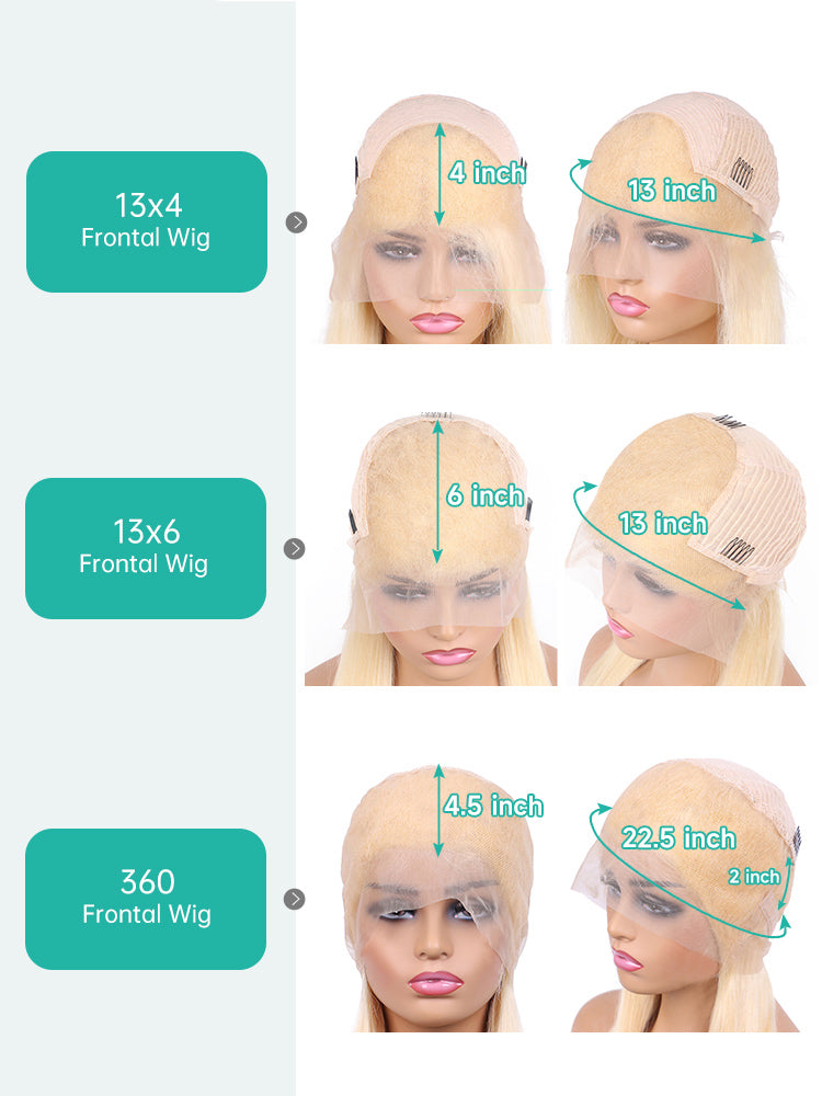 Kisslove 613 Blonde Hair Invisi-Drawstring Snug Fit 360 Lace Wig Body Wave Glueless Lace Wigs for Women