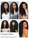 KissloveHair Kinky Curly Snug Fit 360 Lace Wig Kinky Edge Glueless Wig with Invisi Drawstring - KissLove Hair