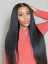 Kisslove Light Yaki Straight Hair Invisi-Drawstring 360 Lace Wig Pre-Everything Glueless Wigs - Kisslove Hair