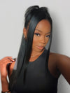 Kisslove Light Yaki Straight Hair Invisi-Drawstring 360 Lace Wig Pre-Everything Glueless Wigs - Kisslove Hair