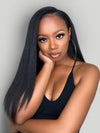 Kisslove Light Yaki Straight Hair Invisi-Drawstring 360 Lace Wig Pre-Everything Glueless Wigs - Kisslove Hair