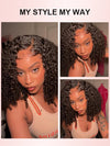 Curly Short Bob Wigs 13x4 HD Lace Front Human Hair Wigs - KissLove Hair