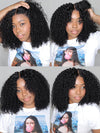 Curly Short Bob Wigs 13x4 HD Lace Front Human Hair Wigs - KissLove Hair