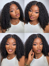Curly Short Bob Wigs 13x4 HD Lace Front Human Hair Wigs - KissLove Hair