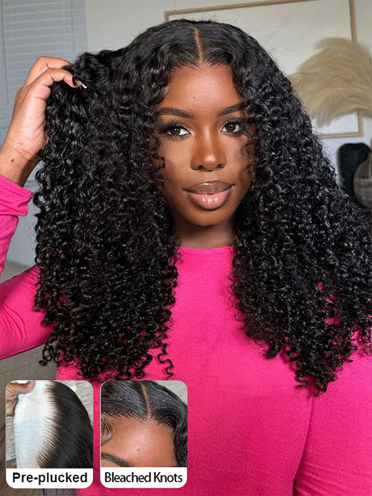 Curly Short Bob Wigs 13x4 HD Lace Front Human Hair Wigs - KissLove Hair