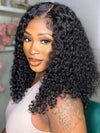 Curly Short Bob Wigs 13x4 HD Lace Front Human Hair Wigs - KissLove Hair