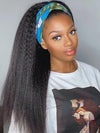 Kinky Straight Glueless Headband Wig Grade 14A Virgin Human Hair Wigs - KissLove Hair