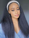 Kinky Straight Glueless Headband Wig Grade 14A Virgin Human Hair Wigs - KissLove Hair