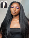 Kinky Straight U Part Wig Glueless 10A Brazilian Virgin Human Hair Wigs - KissLove Hair