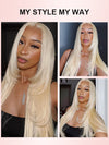 Layered 613 Blonde Wig 13x4 HD Lace Front Human Hair Wigs Brazilian Straight Hair - KissLove Hair