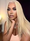 Layered 613 Blonde Wig 13x4 HD Lace Front Human Hair Wigs Brazilian Straight Hair - KissLove Hair