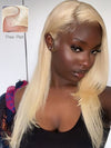 Layered 613 Blonde Wig 13x4 HD Lace Front Human Hair Wigs Brazilian Straight Hair - KissLove Hair