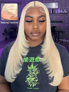 Layered 613 Blonde Wig 13x4 HD Lace Front Human Hair Wigs Brazilian Straight Hair - KissLove Hair
