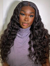Bleached Knots Loose Deep Wave 13x4 HD Lace Frontal Wigs Crimped Human Hair - KissLove Hair