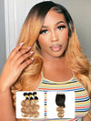 Ombre Blonde Bundles With 5x5 13x4 Lace Frontal Closure Body Wave Human Hair