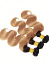 Ombre Blonde Bundles With 5x5 13x4 Lace Frontal Closure Body Wave Human Hair