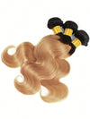 Ombre Blonde Bundles With 5x5 13x4 Lace Frontal Closure Body Wave Human Hair