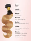 Ombre Blonde Bundles With 5x5 13x4 Lace Frontal Closure Body Wave Human Hair