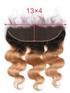 Ombre Blonde Bundles With 5x5 13x4 Lace Frontal Closure Body Wave Human Hair