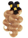 Ombre Blonde Bundles With 5x5 13x4 Lace Frontal Closure Body Wave Human Hair