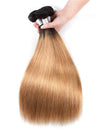 Ombre Blonde Bundles With 5x5 13x4 Lace Frontal Closure Straight Human Hair